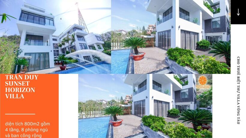 Top 20 Biệt thự villa Vũng Tàu giá rẻ view biển đẹp cho thuê nguyên căn