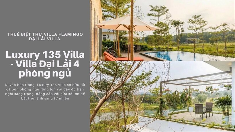 Top 15 Biệt thự Flamingo Đại Lải villa view đẹp có hồ bơi nguyên căn
