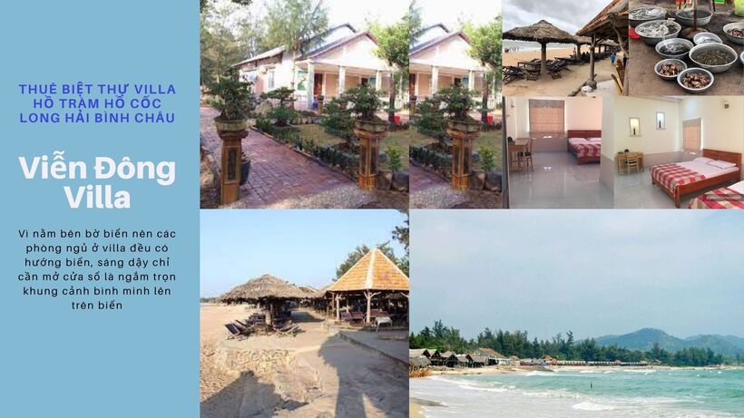 Top 20 Biệt thự villa Hồ Tràm Hồ Cốc Long Hải Bình Châu view biển đẹp