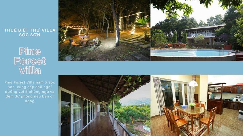 Top 15 Resort biệt thự villa Sóc Sơn giá rẻ view đẹp cho thuê nguyên căn
