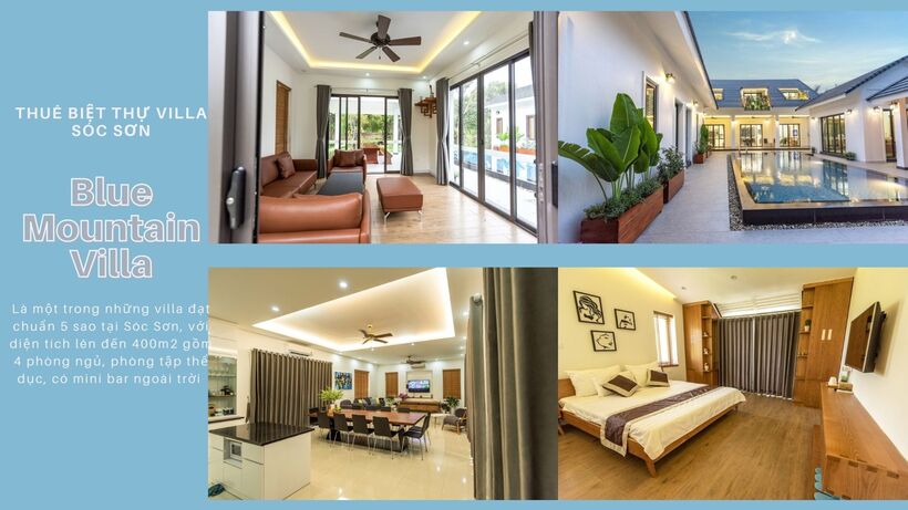 Top 15 Resort biệt thự villa Sóc Sơn giá rẻ view đẹp cho thuê nguyên căn